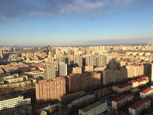 图为12月15日下午，北京市CBD俯瞰。